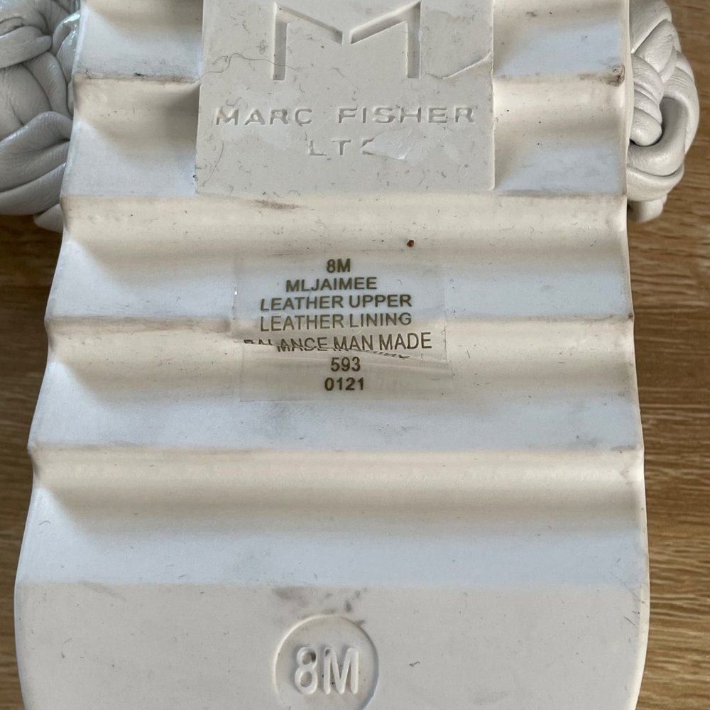 Marc Fisher Jaimee Braided Sandal Size 8 - image 7